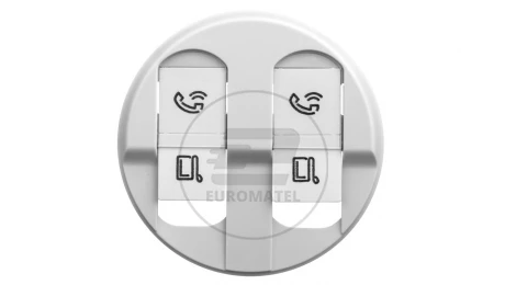 CELIANE Plakietka gniazda podwójnego RJ45 biała 068252