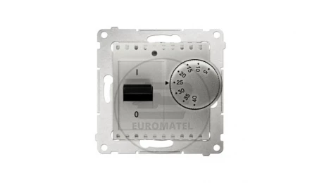 Simon 54 Regulator temperatury 5-40C IP20 srebrny mat DRT10W.02/43