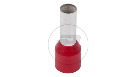 Końcówka tulejkowa izolowana TI 10mm2/12mm czerwona cynowana TI10L12 /100szt./