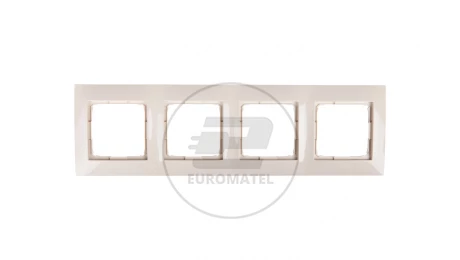 Simon 54 Premium Ramka poczwórna kremowa /do karton-gips/ DRK4/41