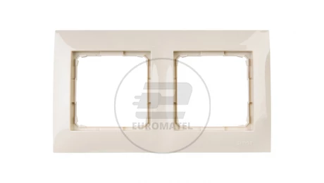 Simon 54 Premium Ramka podwójna kremowa DR2/41
