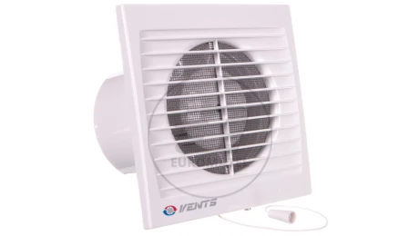 Wentylator łazienkowy fi 100 230V 14W 95m3/h 35dB ścienny wyłącznikiem sznurkowym (STYL WP) 100SV