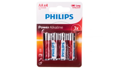 Bateria alkaliczna LR6 / AA 1,5V POWER ALKALINE LR6P4B/10 /blister 4szt./