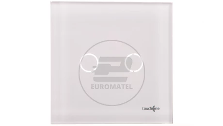 TouchMe Duży panel szklany, łącznik podwójny, biały TM702W