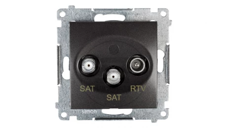 Simon 54 Gniazdo antenowe SAT/SAT/RTV końcowe antracyt DASK2.01/48