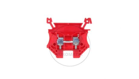 Złączka szynowa 2-przewodowa 4mm2 czerwona EURO 43409RD