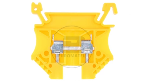 Złączka szynowa 2-przewodowa 2,5mm2 żółta EURO 43408N