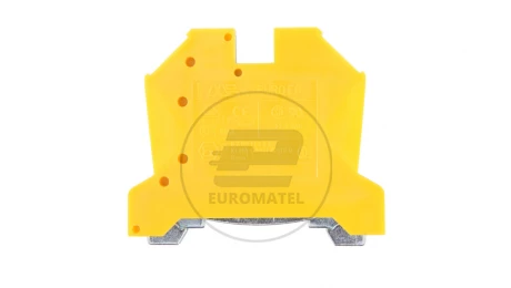 Złączka szynowa ochronna 6mm2 zielono-żółta EURO 43450E