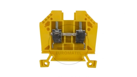 Złączka szynowa 2-przewodowa 10mm2 żółta EURO 10/35 43402N