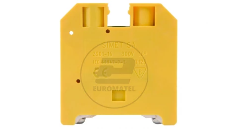 Złączka szynowa ochronna 16mm2 zielono-żółta ZSO1-16.0 14603319