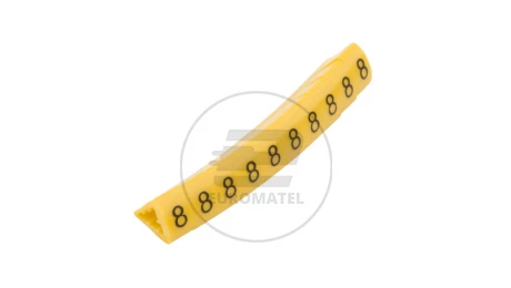 Oznacznik przewodów OZ-2/8 żółty E04ZP-01020400900 /100szt./