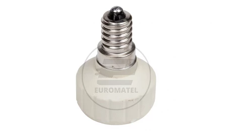 Przejściówka E14 na GU10 ceramiczna HLDR-E14/GU10 08851