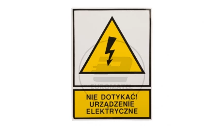 Tabliczka /znak ostrzegawczy/ TZO 105X148S /N.D.U.E./ E04TZ-01011130100 /10szt./