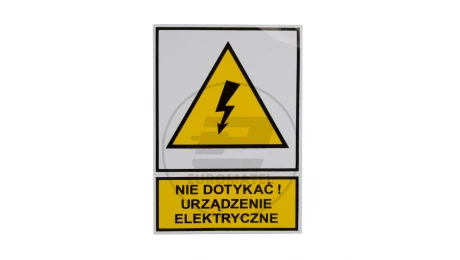 Tabliczka /znak ostrzegawczy/ TZO 74X105S /N.D.U.E./ E04TZ-01011120100 /10szt./