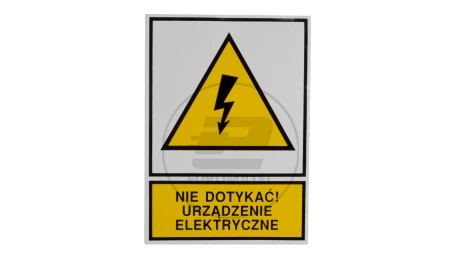 Tabliczka /znak ostrzegawczy/ TZO 105X148P /N.D.U.E./ E04TZ-01012130100 /10szt./