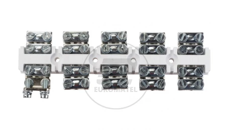 Złączka gwintowa 5-torowa 95mm2 biała LZG 5-95 R35RW-01030300201