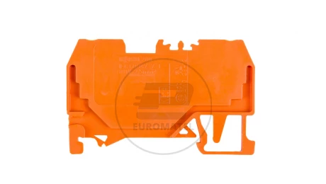 Złączka szynowa 2-przewodowa 2,5mm2 pomarańczowa 280-902