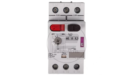 Wyłącznik silnikowy 3P 2,2kW 4-6,3A MS18 004600348