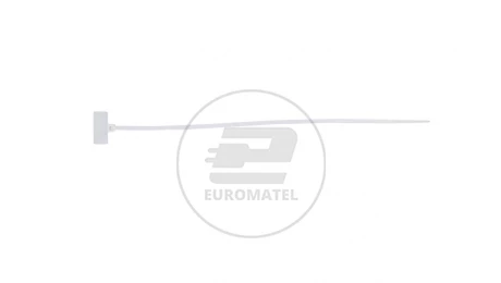 Opaska kablowa z tabliczką opisową TKOT 20/3 biała E01TK-01030200401 /100szt./