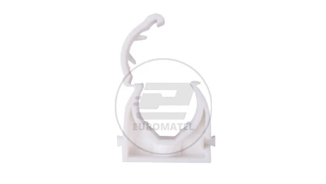 Uchwyt zamknięty do rur 20mm biały UZE-20 /100szt./