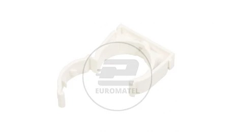 Uchwyt zamknięty do rur 37mm biały UZE-37 /50szt./