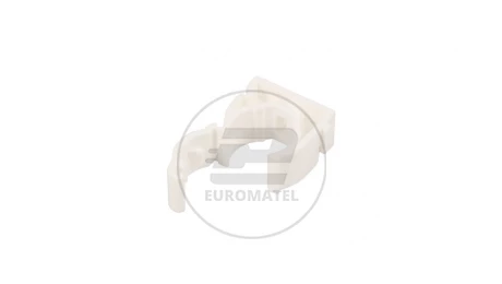 Uchwyt zamknięty do rur 18mm biały UZE-18 /100szt./