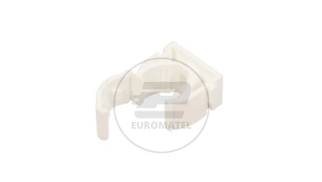 Uchwyt zamknięty do rur 16mm biały UZE-16 /100szt./