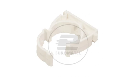 Uchwyt zamknięty do rur 28mm biały UZ 28 10185 /100szt./