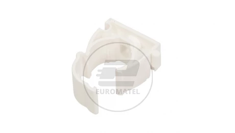 Uchwyt zamknięty do rur 18mm biały UZ 18 10182 /100szt./