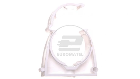 Uchwyt zamknięty do rur 37mm biały UZ 37 10186 /100szt./