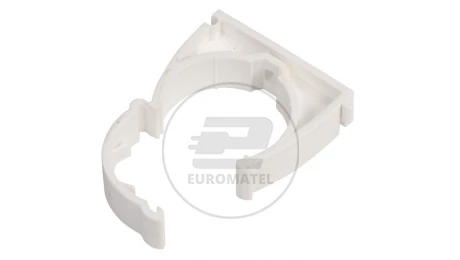 Uchwyt zamknięty do rur 47mm biały UZ 47 10187 /100szt./