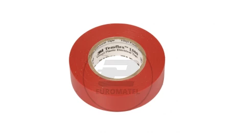 Taśma izolacyjna 19mm x 20m PVC Temflex 1500 czerwona XE003411792/7000106682