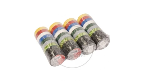 Zestaw taśm izolacyjnych 19mm x 20m PVC Temflex 1300 Multikolor XE004802049/7000106809 (40szt.)