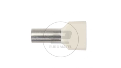 Końcówka tulejkowa izolowana HI 2X10/14 kość słoniowa E08KH-02020102601 /100szt./