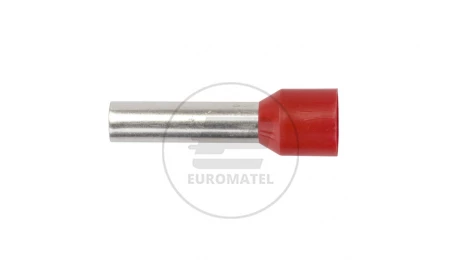 Końcówka tulejkowa izolowana TI 10mm2/18mm czerwona cynowana TI10L18 /100szt./