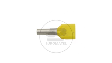 Końcówka tulejkowa izolowana HI 2X1/8 żółta E08KH-02020104721 /100szt./
