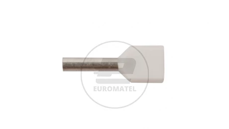 Końcówka tulejkowa izolowana HI 2X0,75/8 biała E08KH-02020104121 /100szt./