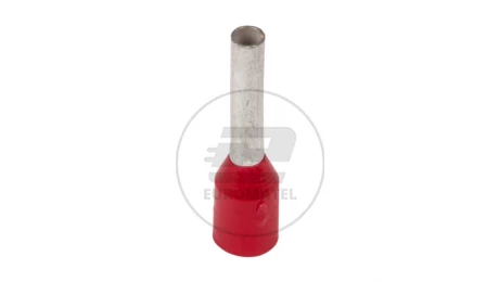 Końcówka tulejkowa izolowana HI 1/8 DIN czerwona E08KH-02010113421 /100szt./