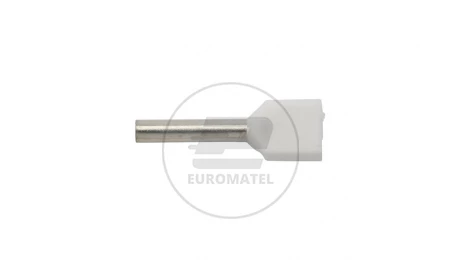 Końcówka tulejkowa izolowana HI 2X0,75/10 biała E08KH-02020104401 /100szt./