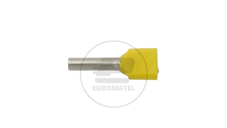 Końcówka tulejkowa izolowana HI 2X1/10 żółta E08KH-02020101001 (500szt.)