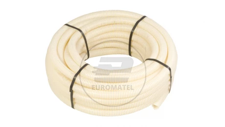 Rura karbowana z pilotem 32mm kolor naturalny 750N FK15/32F DX16332 /25m/