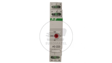 Automat schodowy z przeciwblokadą 16A 0,5-10min 230V AC AS-223