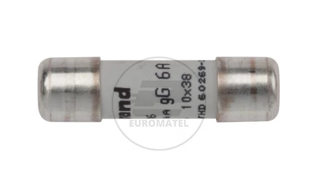Wkładka bezpiecznikowa cylindryczna 10x38mm 6A gL 500V HPC 013306