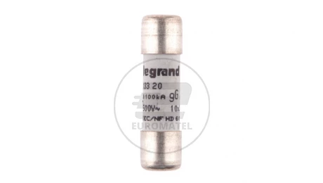 Wkładka bezpiecznikowa cylindryczna 10x38mm 20A gL 500V HPC 013320