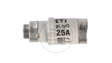 Wkładka bezpiecznikowa D02 25A gG 400V AC/250V DC E18 002212002