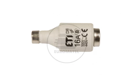 Wkładka bezpiecznikowa 16A DII gF / BiWts 500V AC/440V DC E27 002312105