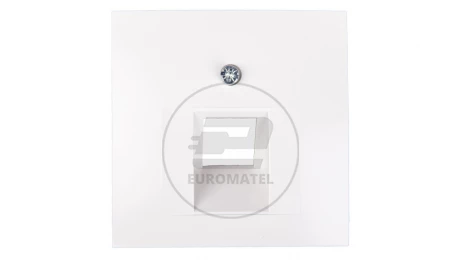 Berker/B.Kwadrat Element centralny gniazda przyłączeniowego 1xUAE śnieżnobiały 5314078989