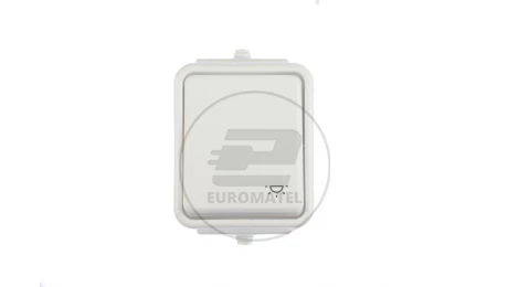 Cedar Przycisk hermetyczny IP44 światło 10A biały WNt-102C WNT102C01