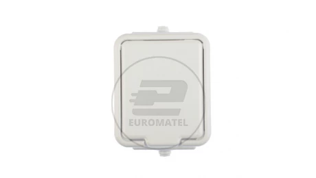 Cedar Gniazdo hermetyczne pojedyncze z/u 16A IP44 białe Nt-130H NT130H01
