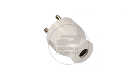 Wtyczka z uziemieniem 16A W-131 biała W13101